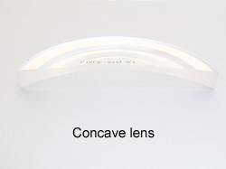 concave eyeglass lens