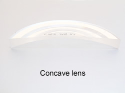 concave eyeglass lens