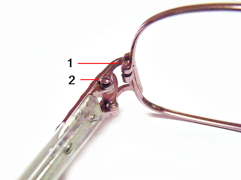 Two types of Eyeglass Screws