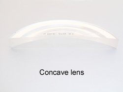 concave eyeglass lens