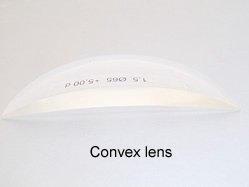 convex eyeglass lens