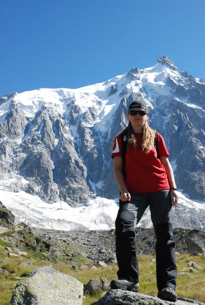 hiking on the mountains with progressive eyeglasses